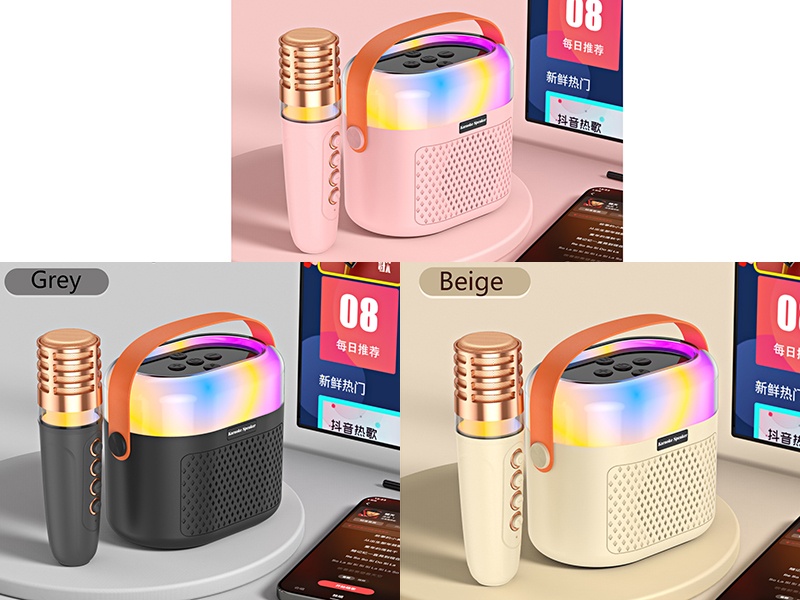 Wireless Bluetooth Microphone Karaoke Speaker(Single Microphone)