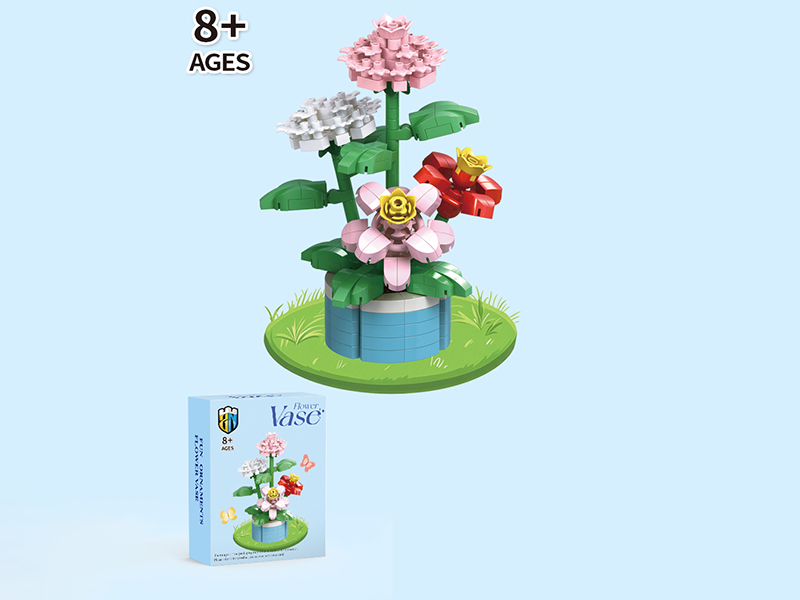 Peony Building Block Flower Potted Plant Series 474 PCS