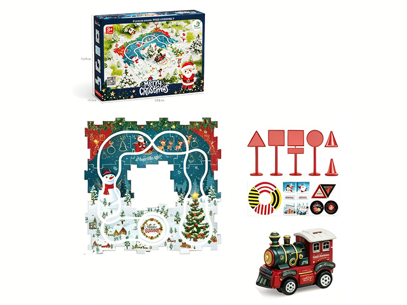Christmas Puzzle Track Train Toys 15pcs