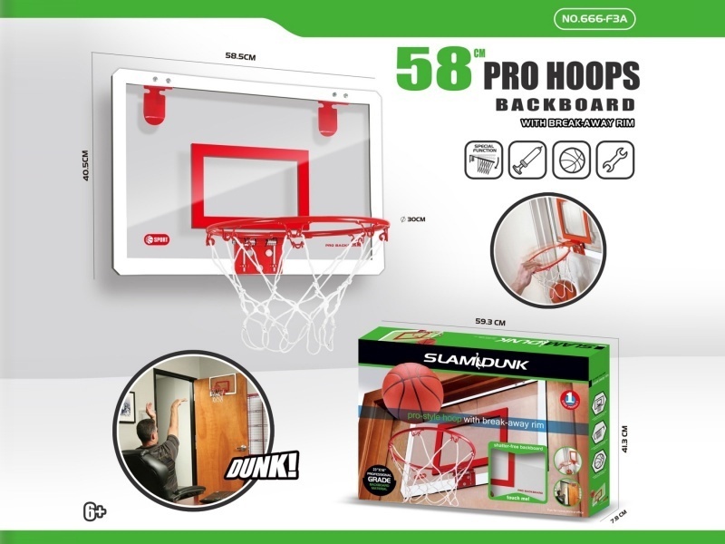58cm Simulated Dunk Transparent Basketball Board