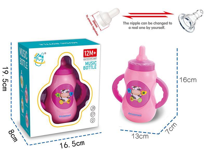 Simulated Cow Feeding-bottle With Touch And Light And Music