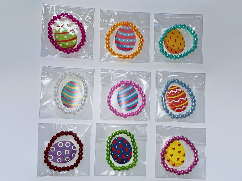 Easter Jewelry Beaded Bracelet + Sticker