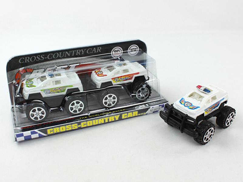 Friction Off-Road Police Cars 2pcs