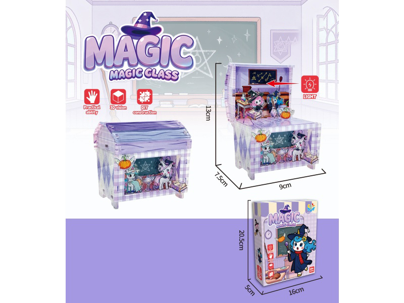 The Magic Classroom Flipped Treasure Chest Is Illuminated