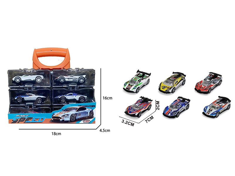 Portable Storage Box Alloy Cars Set