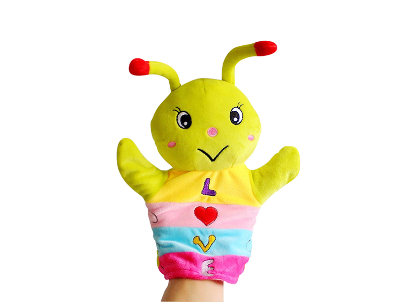 Caterpillar Cartoon Animal Hand Puppet Plush Doll