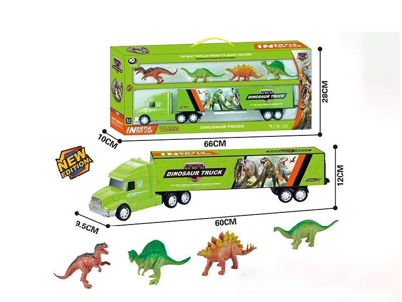 Friction Dinosaur Container Truck