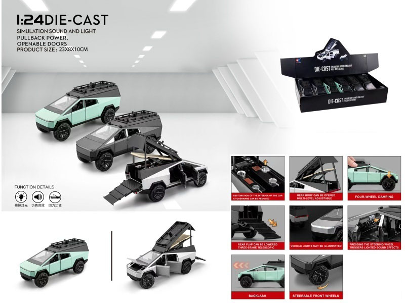 1:24 Tesla Camping Pickup Truck