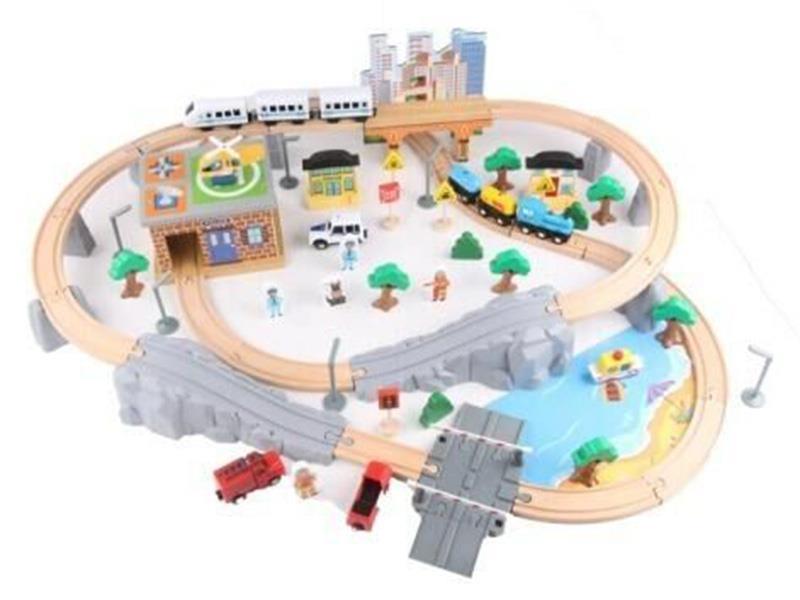 Wooden Track Toy 95pcs