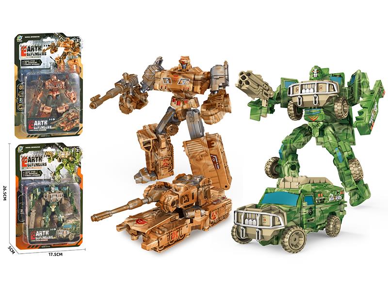 Military Truck Transformation Mecha Toy