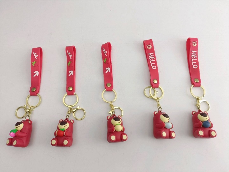 Strawberry Bear Keychain