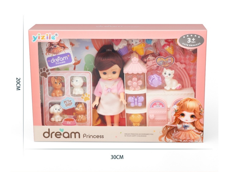 A 6-Inch Girl Playing House