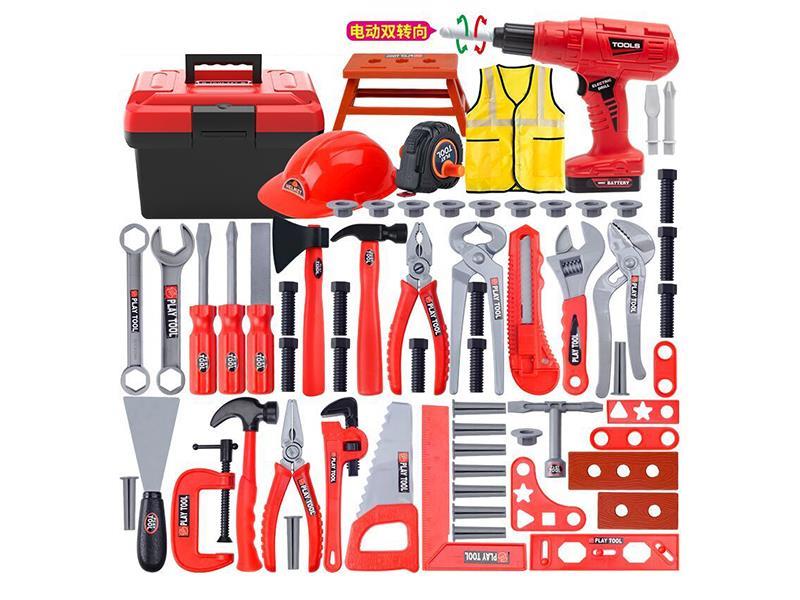 69-Piece Toolbox Set (Electric Drill + Tool Suit)