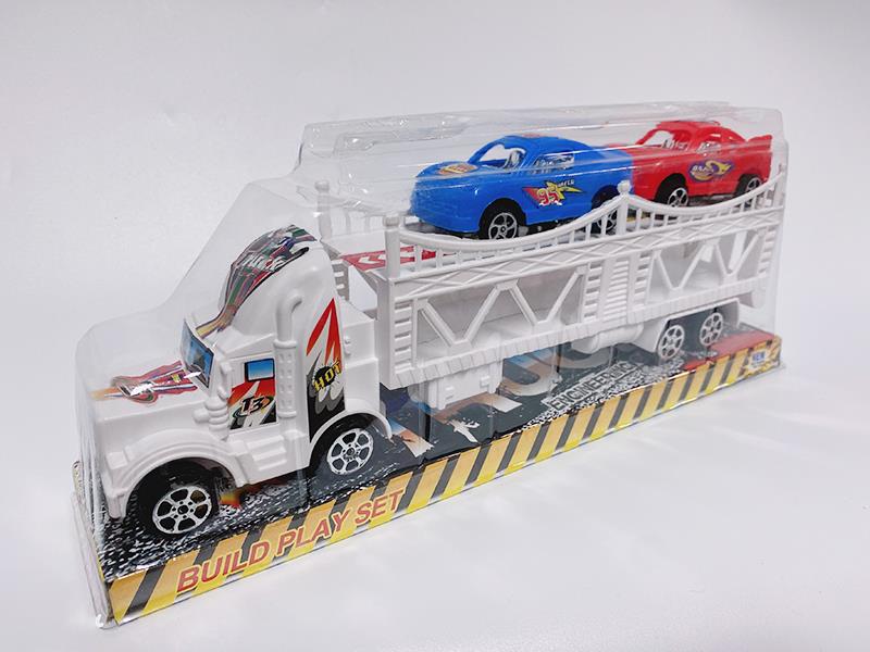 Solid Color Inertia Double Deck Trailer