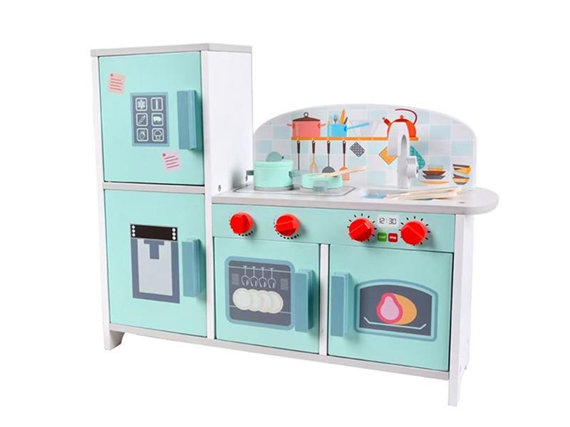 Wooden Mini Refrigerator Kitchen Set