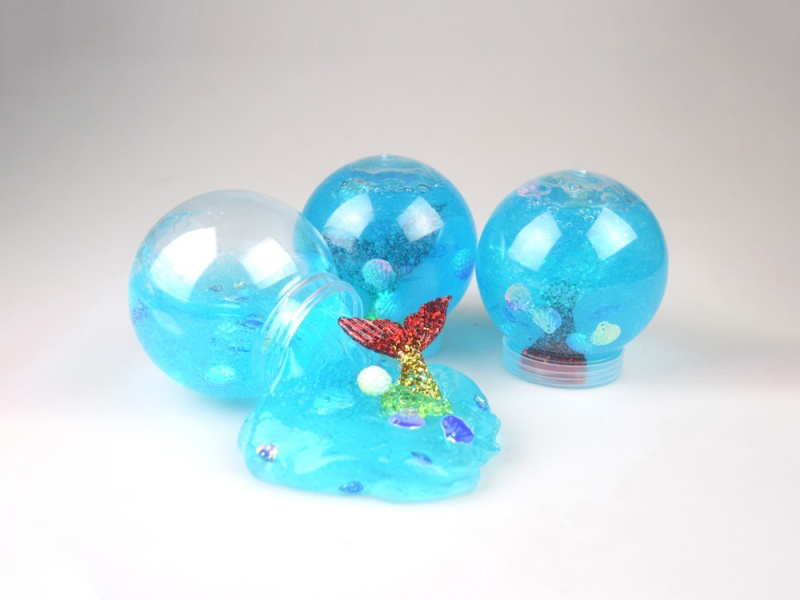 Crystal Mud Slime Duckling With Clear Water And Super Transparent Mud