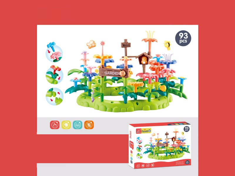 93PCS Building Block Flower Arrangement
