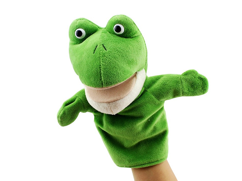 Frog Cartoon Animal Hand Puppet Plush Doll