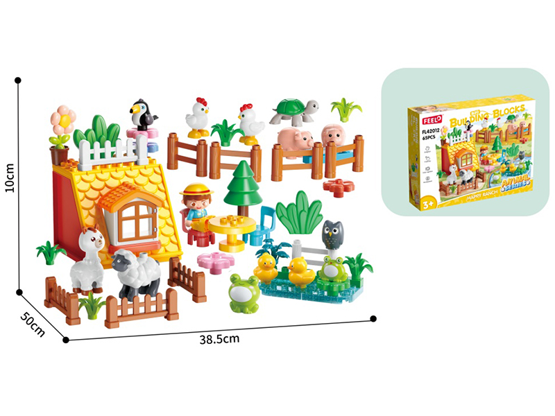 Happy Ranch Building Blocks 65pcs