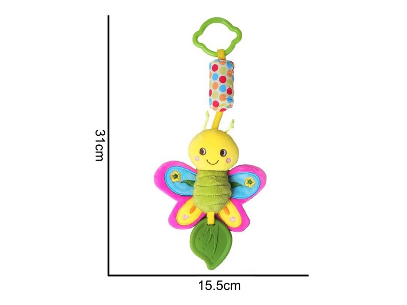 Plush Wind Chimes, Bee Pendants, Baby Comfort Plush Animal Toys