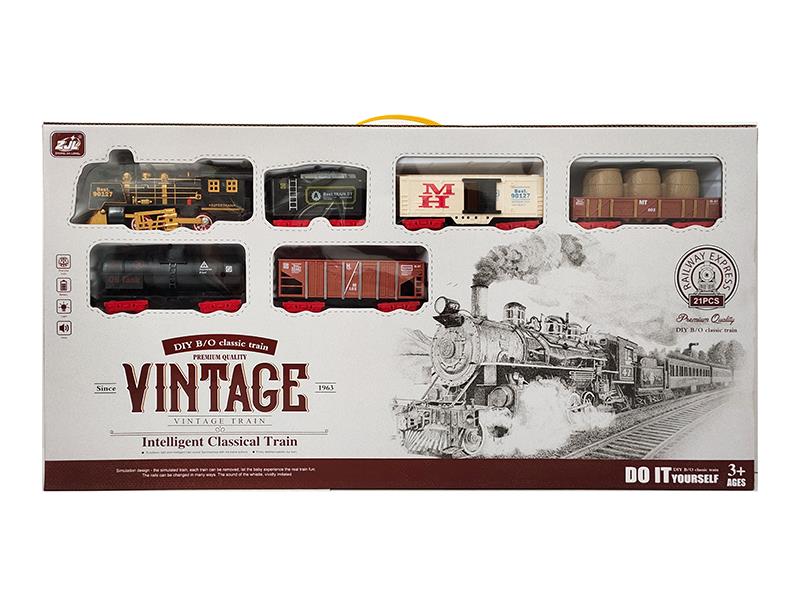 Retro Rail Train(Light + Sound)