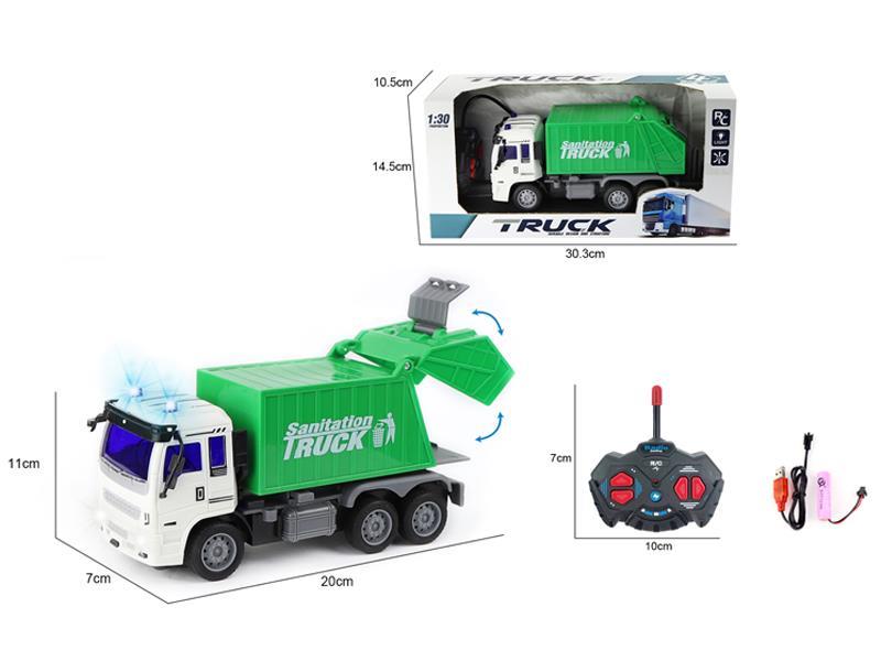1:30 R/C 4CH Garbage Sanitation Vehicle With Light