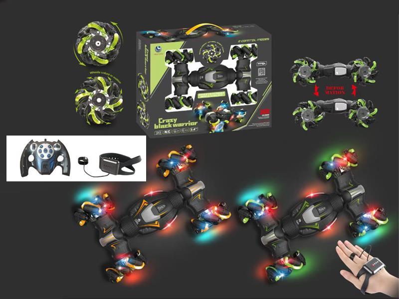 1:12 2.4G R/C Deformed Twist Explosive Wheel Stunt Vehicle With Light