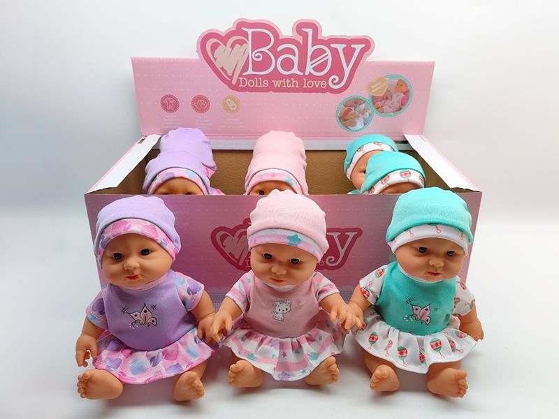 10" Baby Dolls 6pcs