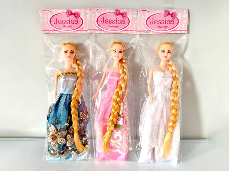 11-Inch Solid Long-Haired Barbie Doll