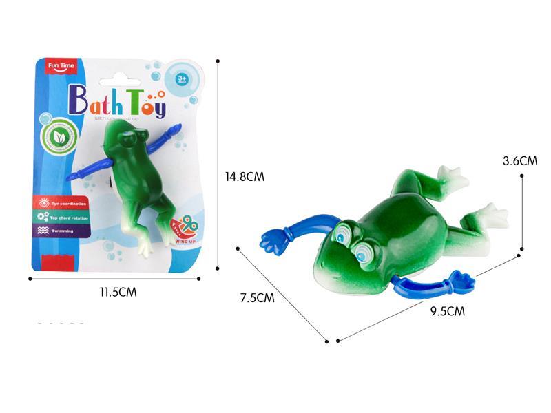 Swimming Frog In Bathroom