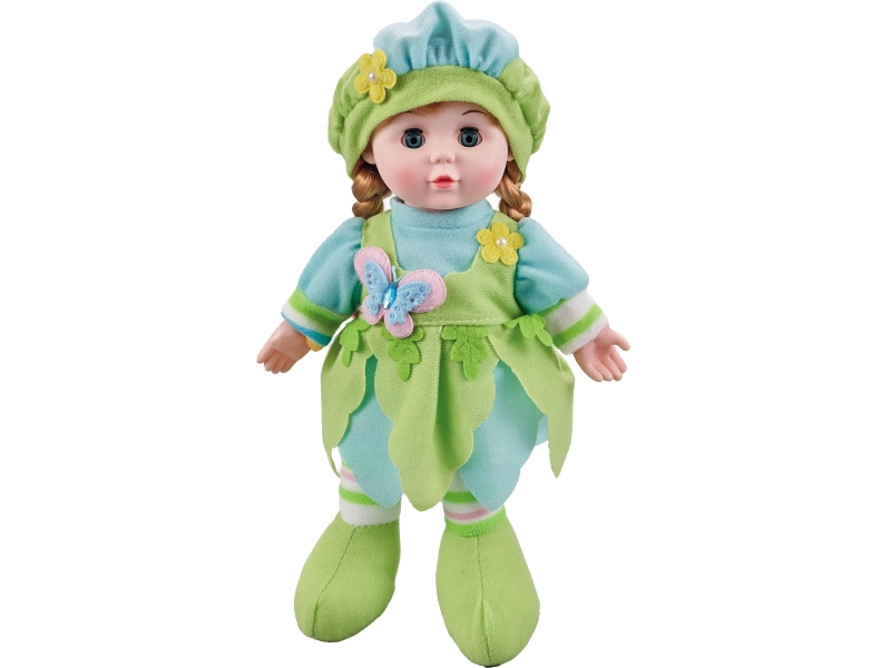 12-Inch Forest Dudu Baby Music Doll Green (Bag)