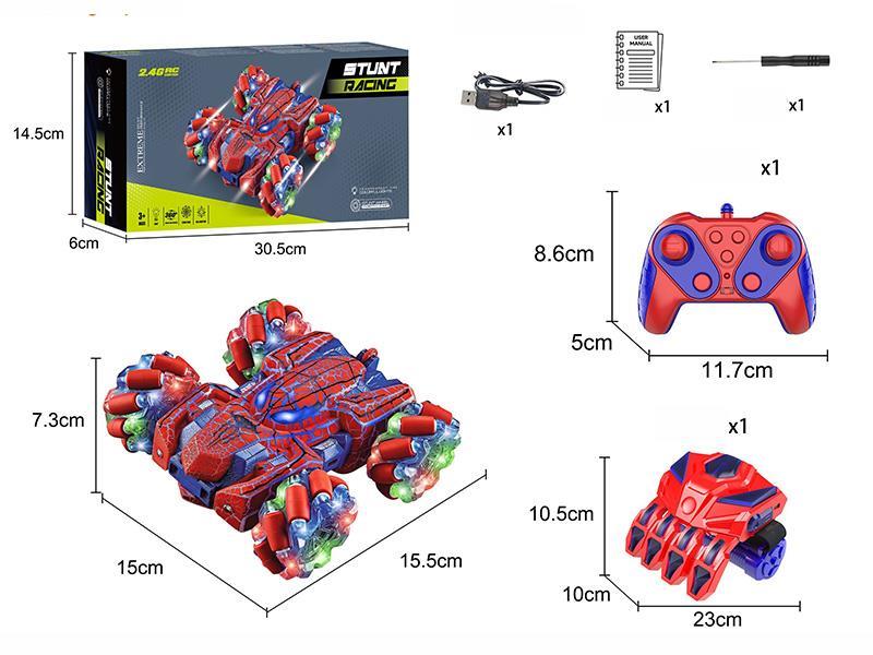 2.4G Dual Remote Control Double-Sided Stunt Car