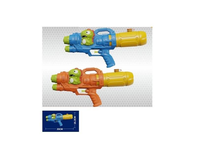 Solid-Color Double-Nozzle Dinosaur Water Gun