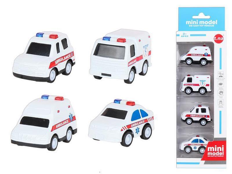 Mini Medical Alloy Pull Back Car