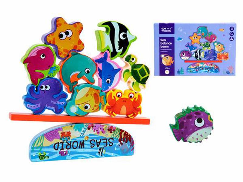 Wooden Sea Animals Balance Block