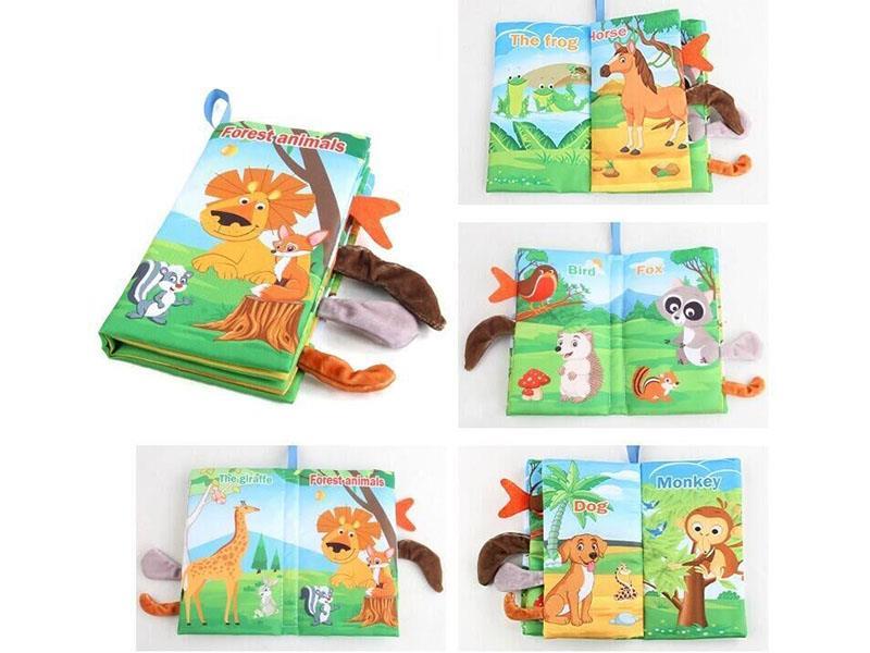 Forest Animal Tail Cloth Book