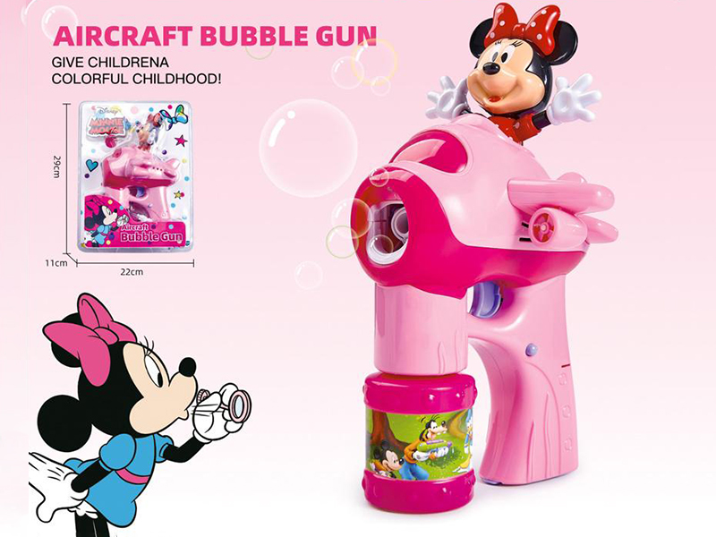 Minnie Mouse Aircraft Electric Bubble Gun