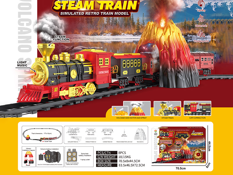 Classical Steam Electric Rail Train Toy