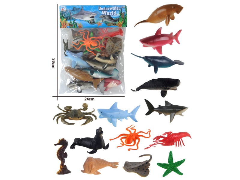 Pvc Simulates Ocean 14Pcs