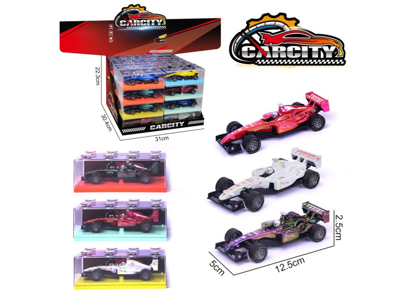 1:36 Colorful Rally Alloy Car Ferrari Racing Car With A Mix Of Black, White And Red Colors