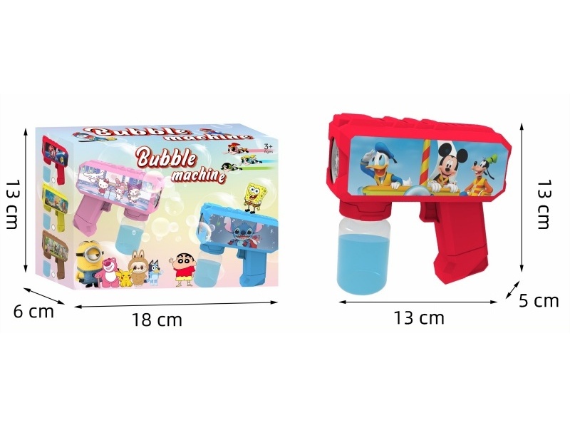 Multi-Hole Light Automatic Bubble Gun (Mickey)