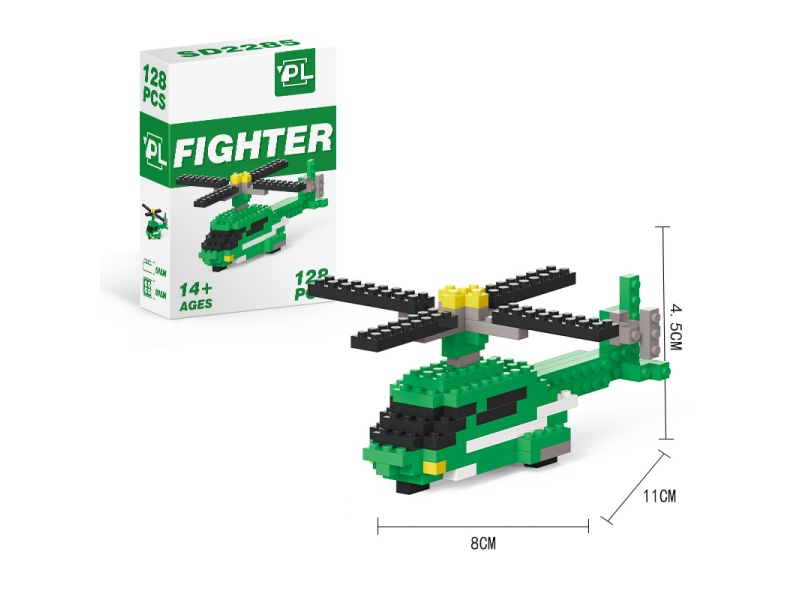 Military Series - Helicopter Building Blocks 128 PCS