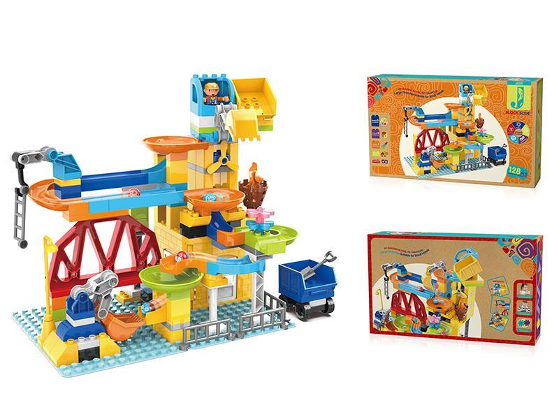 Mechanical Small Engineering Slideway Building Blocks 128PCS