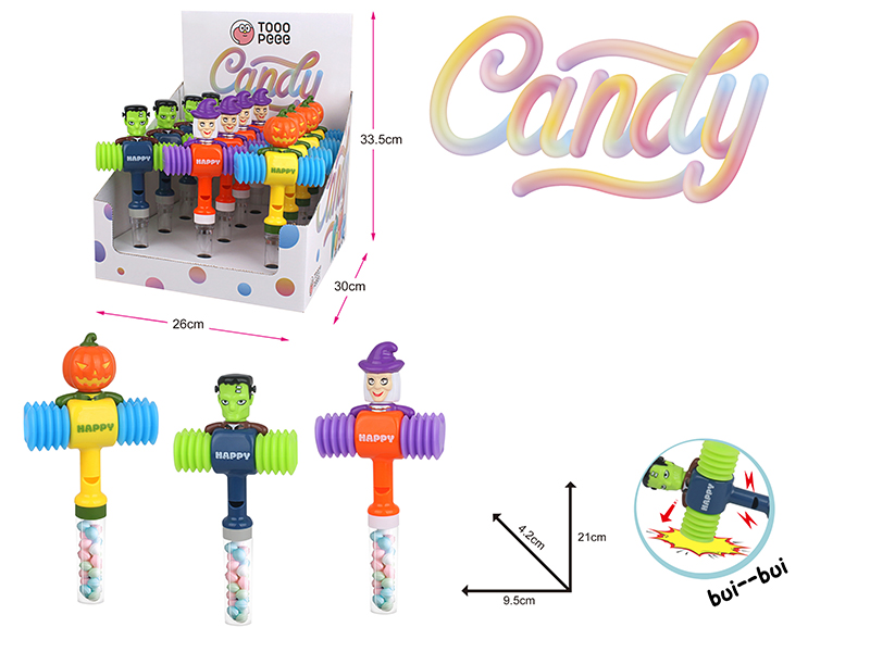 Halloween BB Hammer Candy Toys 12pcs