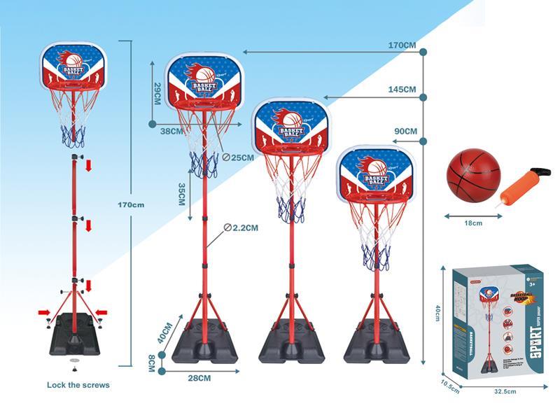 Vertical Iron Frame Basketball Board