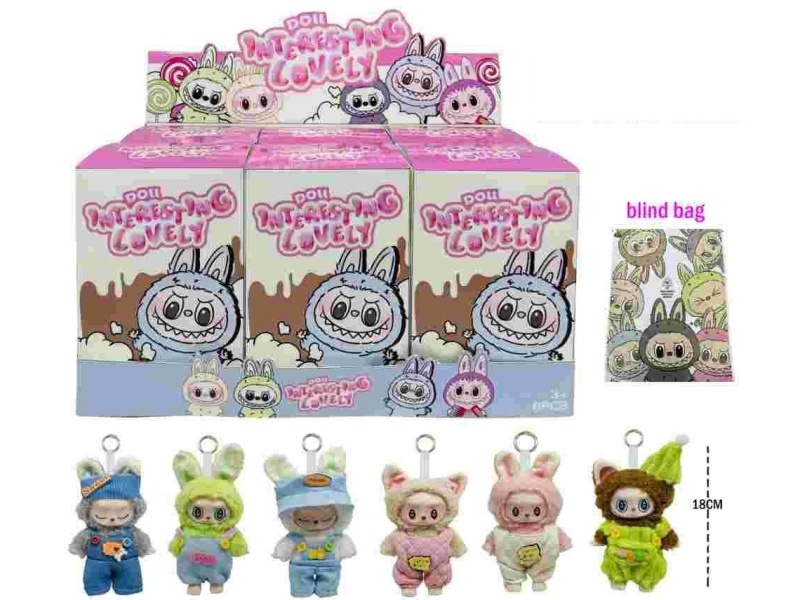 Rabbu Vinyl Face Plush Doll 6Pcs/ Box