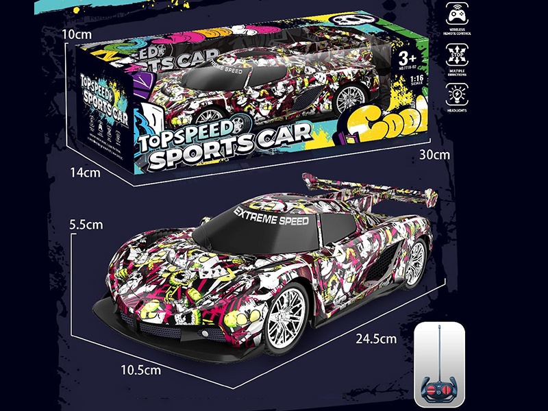 4-Channel Remote Control Graffiti Car(Battery Version)