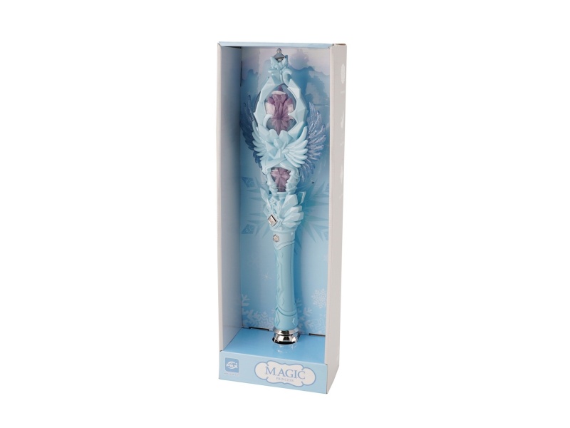 Ice And Snow Transparent Wing Electric Double-Rotating Magic Wand (Solid Color Version)