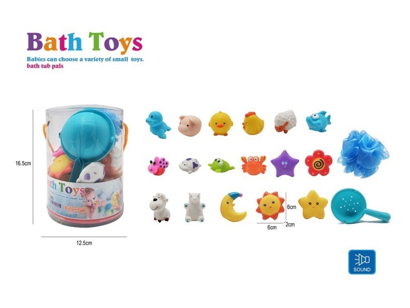 A Cute And Q-Shaped Baby Play Bathroom With Rubber Lining