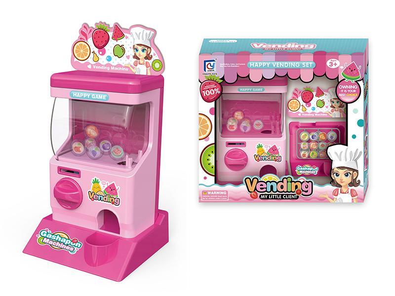 Cartoon Pink Automatic Gashapon Machine